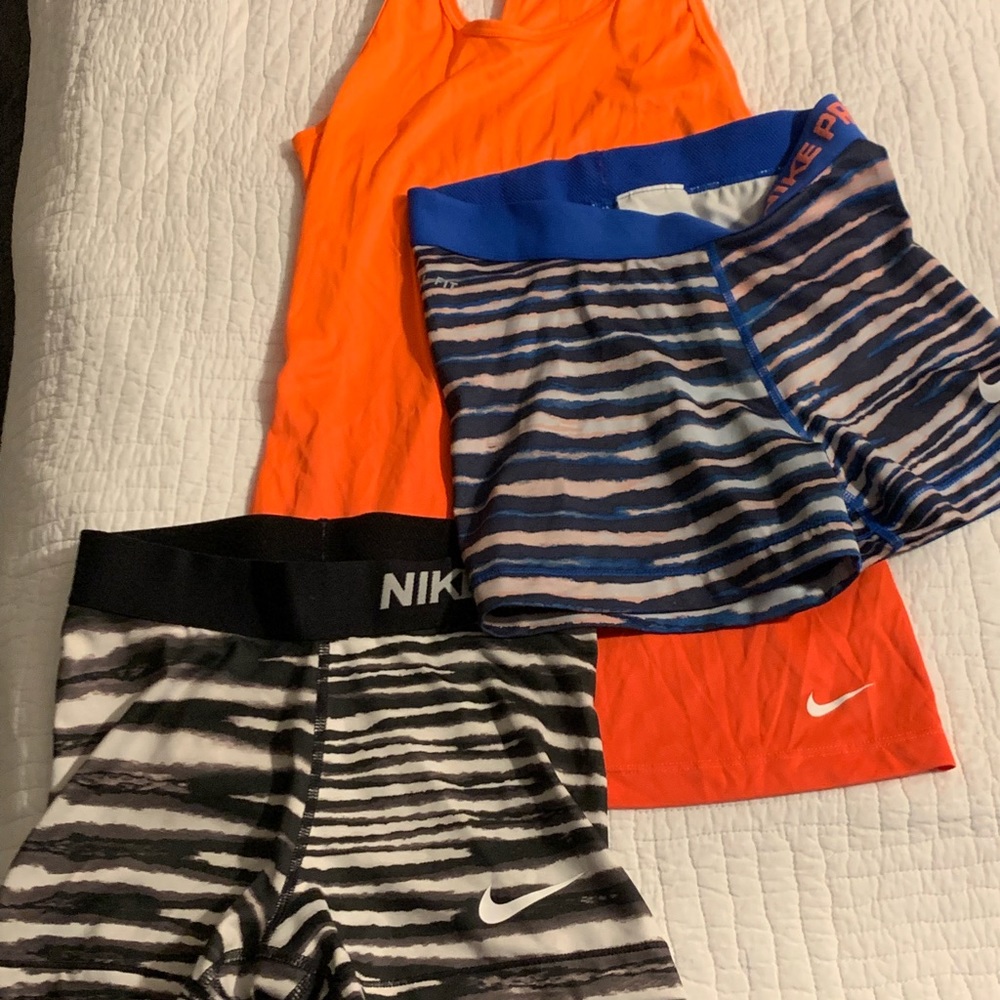 Nike Pro fit shorts and fro fit top
